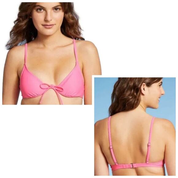 Xhilaration Jrs Pink Underwire + Cheeky High Leg Bikini Set XS 00 NEW - Picture 9 of 10